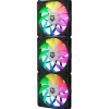 Ventilador Nox Easy Link ARGB PWM 120mm Triple Pack Negro