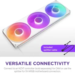 Ventilador NZXT F420 RGB Core 140mm Blanco