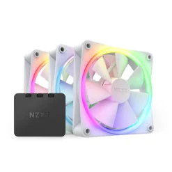Ventilador NZXT F120 RGB 120mm Triple Pack Blanco + Controlador RGB
