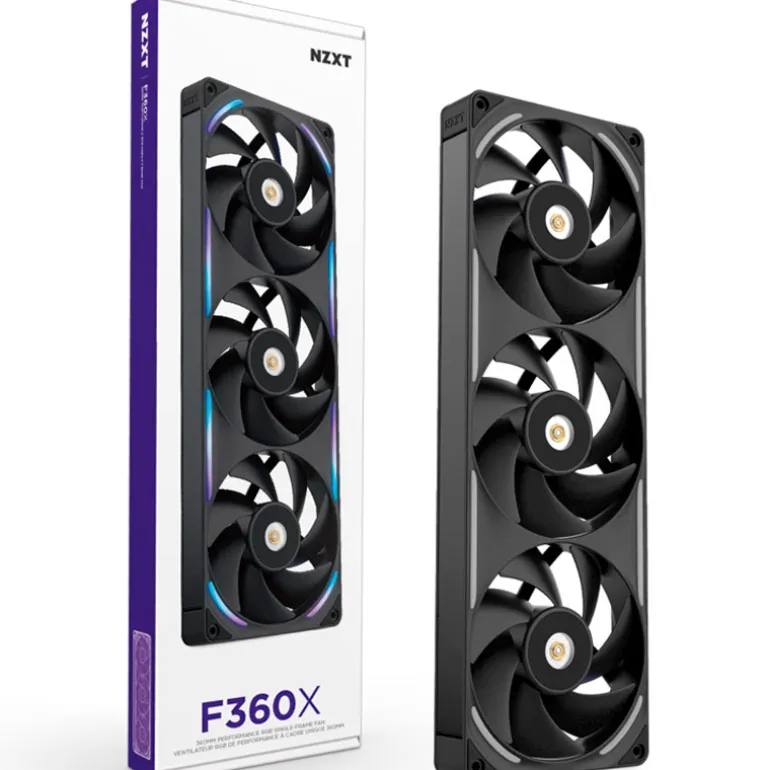Ventilador NZXT Performance F360X ARGB 360mm Negro