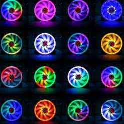 Ventilador  Talius Iris Cronos Spectrum ARGB 12cm Blanco